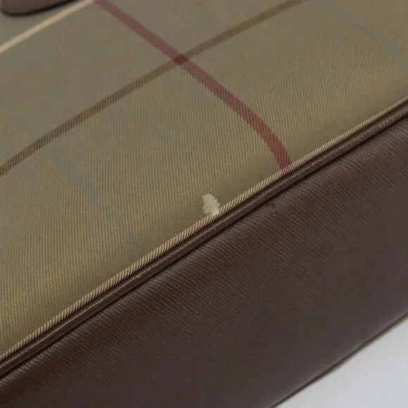 Authentic Burberrys Nova Check Shoulder Bag Canvas Beige Gold - Picture 16 of 16